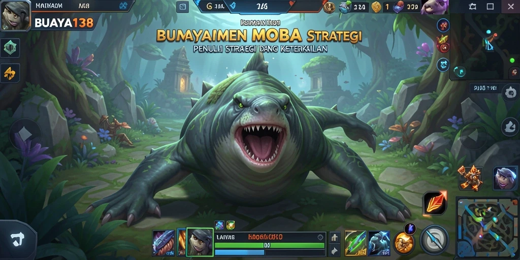 Tangkapan layar gameplay seru di BUAYA138 dengan tim bertempur.