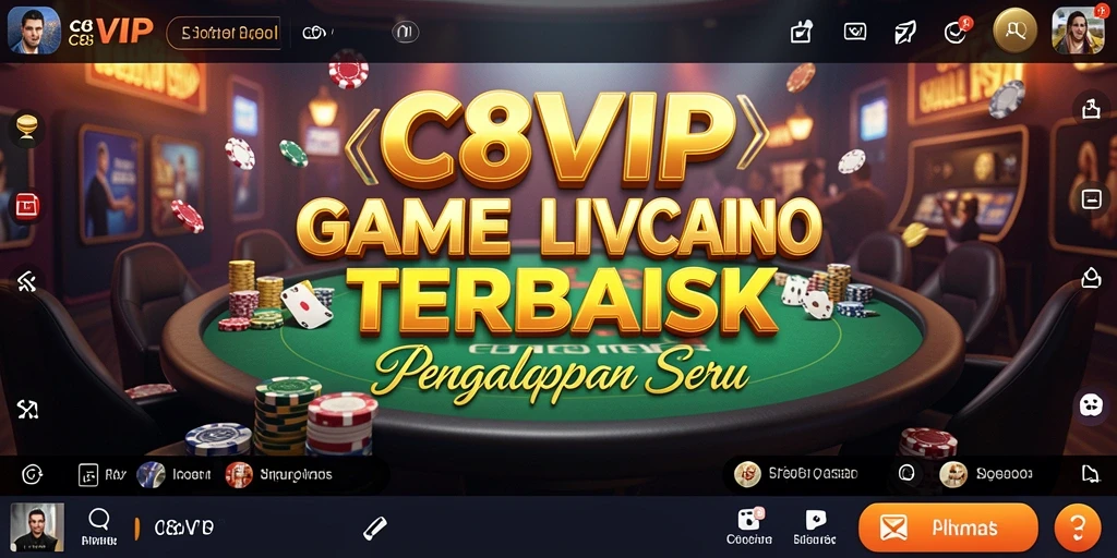 Gameplay menarik di C8VIP dengan dealer cantik dan interaksi langsung.