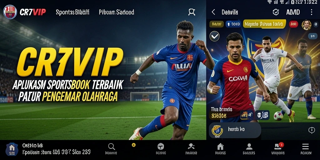 Tampilan utama CR7VIP dengan berbagai opsi taruhan olahraga.