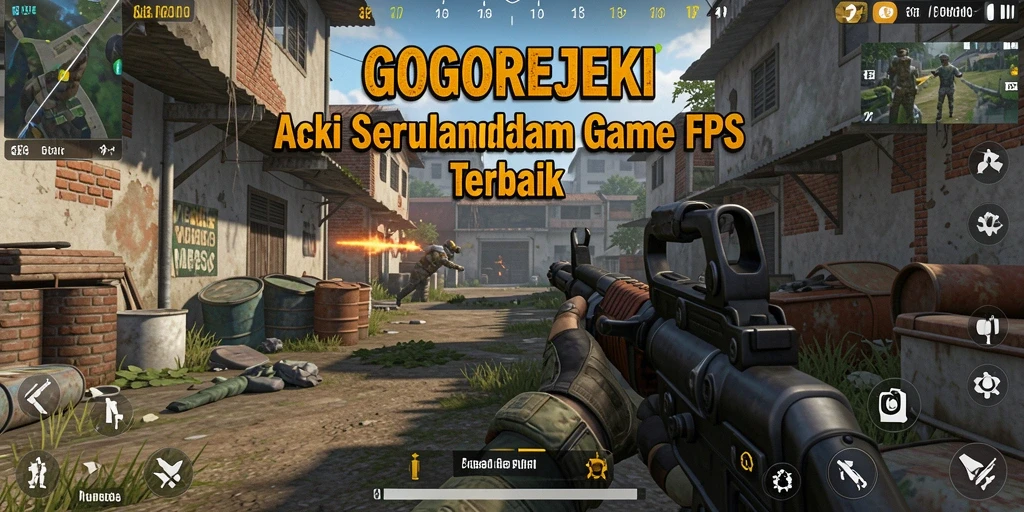 Tampilan seru dari gameplay GOGOREJEKI dengan aksi tembak menembak yang mendebarkan.