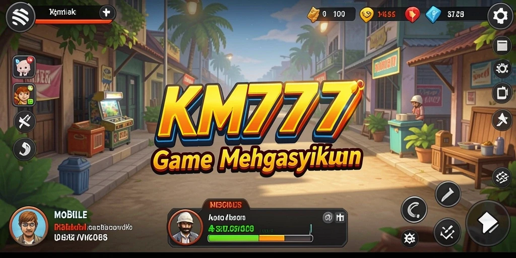 Screenshot gameplay KM777 menunjukkan karakter dan lingkungan yang menarik.