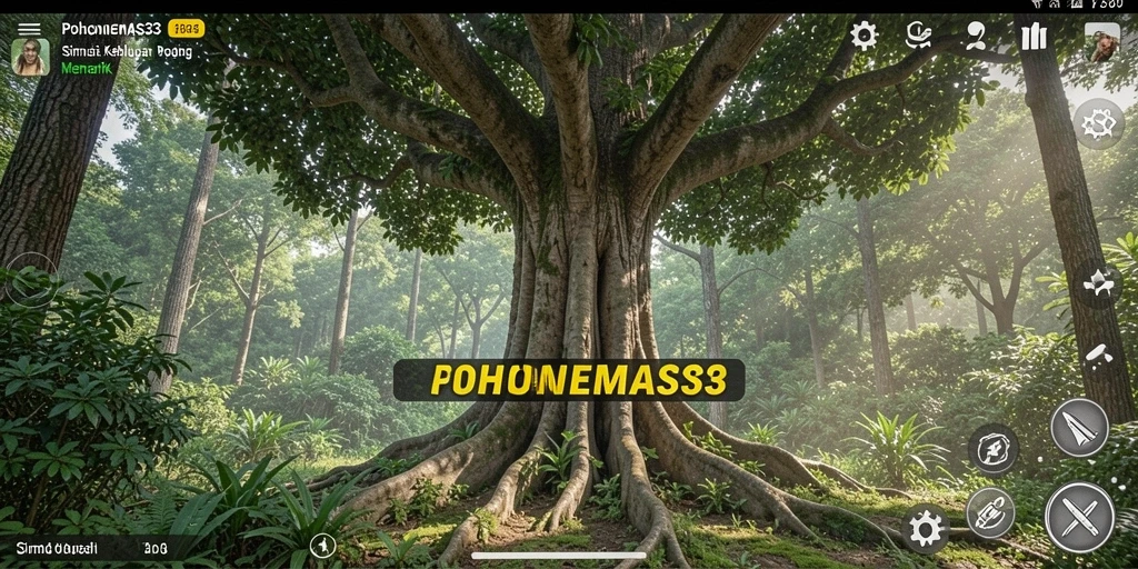 Screenshot POHONEMAS33 menampilkan aktivitas menanam pohon yang mendebarkan.