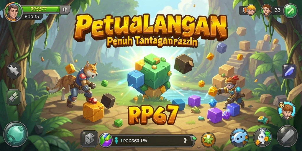 Screenshot gameplay yang menampilkan tantangan Puzzle yang seru.