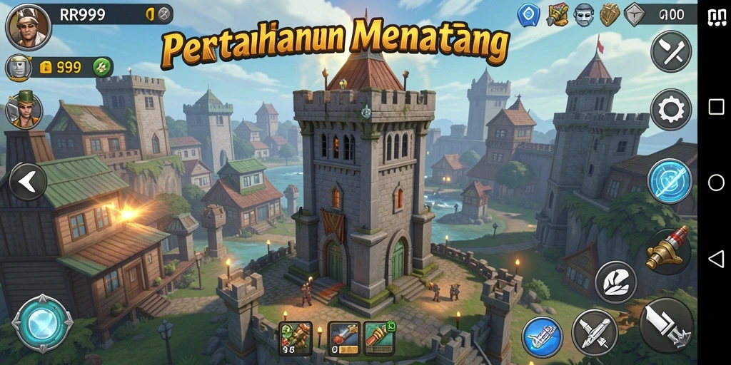 Gameplay menara yang menarik dan penuh tantangan.