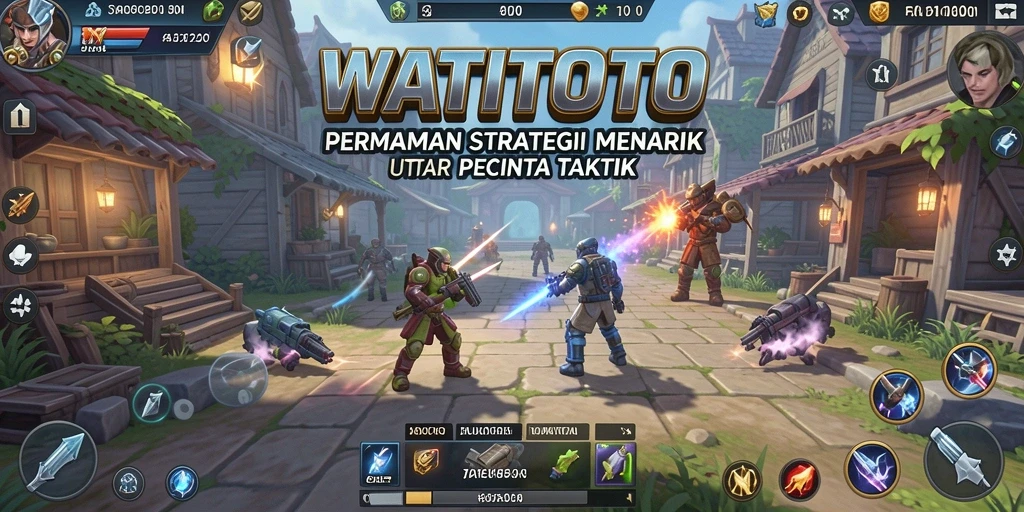 Tampilan gameplay WATITOTO yang menampilkan strategi penuh aksi.