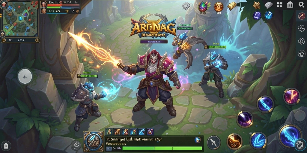 Tampilan gameplay seru ZK9 dalam aksi pertarungan ARPG.